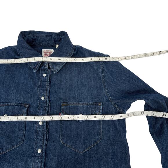 LEVI'S Iconic Western Shirt in Air Space 3 S - Picture 12 of 14